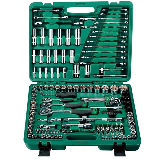 [CL104301] ⬡ Galvučių ir raktų rinkinys 1/4"+3/8"+1/2" 150 vnt. (CL104301, CHANGLU TOOLS)