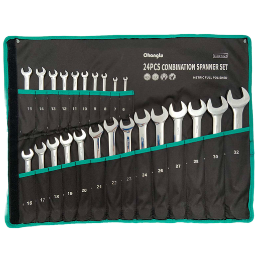 [CL401324] ⬡ Kombinuotų raktų rinkinys 24 vnt. (6-32 mm) (CL401324, CHANGLU TOOLS)