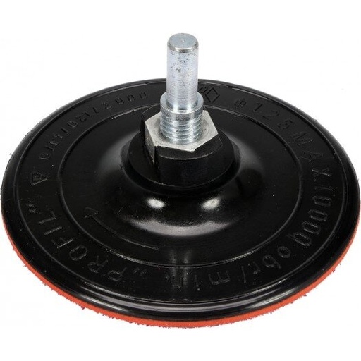 [08501] ⬡ Rubber pad with velcro for angle grinder 125mm with bolt M14 (08501)