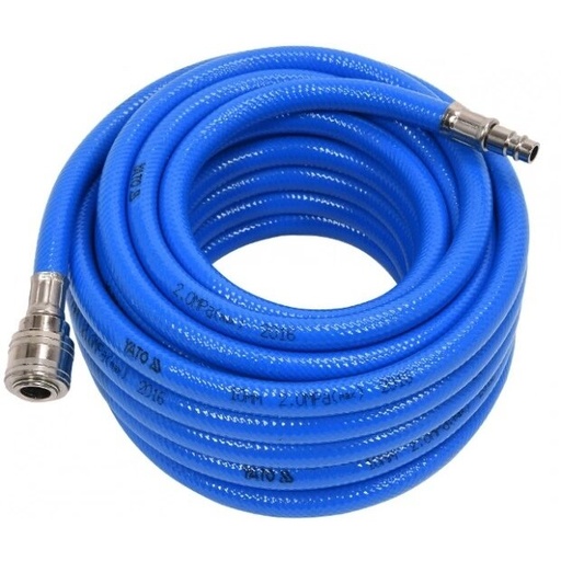 [YT24225] ⬡ PVC air hose with quick couplers Ø10 x 14mm, 20m (YT24225, YATO)
