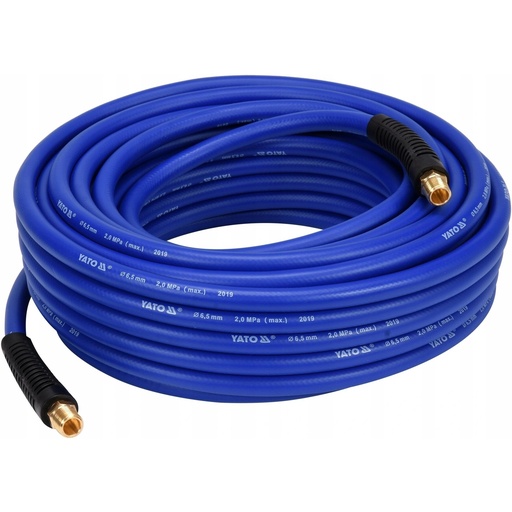 [YT24236] ⬡ Hybrid air hose with external threads 3/8" (Ø12.5x17mm) 10m (YT24236, YATO)