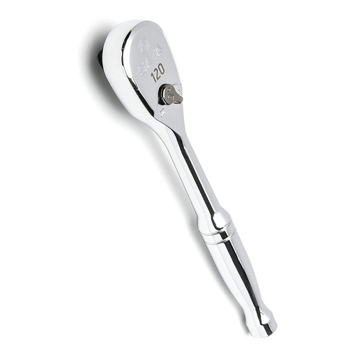 [ST11974] ⬡ 1/4" Dr. Quick-release ratchet (oval head, metal handle), 60 teeth 120P (ST11974, SATA)