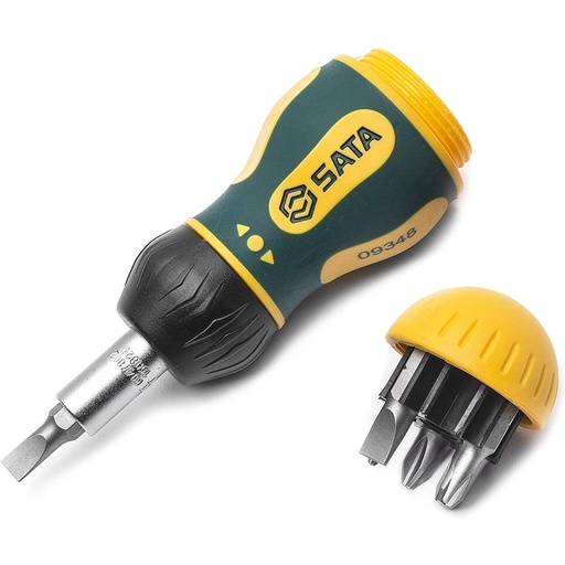 [ST09348] ⬡ Screwdriver with interchangeable bits (7pcs) (ST09348, SATA)