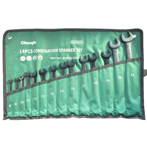[CL405414] ⬡ Combination wrench set 14pcs (8-24mm) (CL405414, CHANGLU TOOLS)