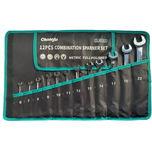 [CL401312] ⬡ Kombinuotų raktų rinkinys 12 vnt. (6-22 mm) (CL401312, CHANGLU TOOLS)
