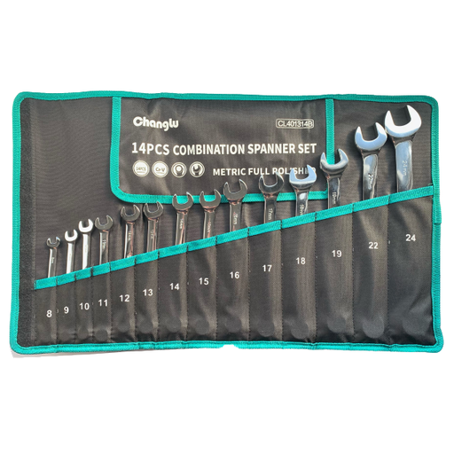 [CL401314B] ⬡ Kombinuotų raktų rinkinys 14 vnt. (8-24 mm) (CL401314B, CHANGLU TOOLS)