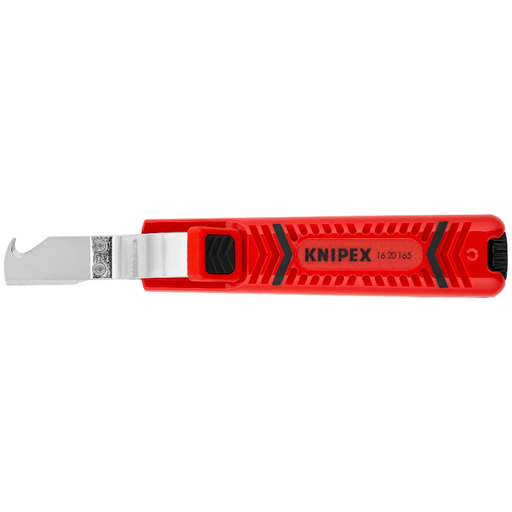 [1620165SB] ⬡ Kabelių peilis su kabliuko geležte 165 mm, KNIPEX (1620165SB, KNIPEX)