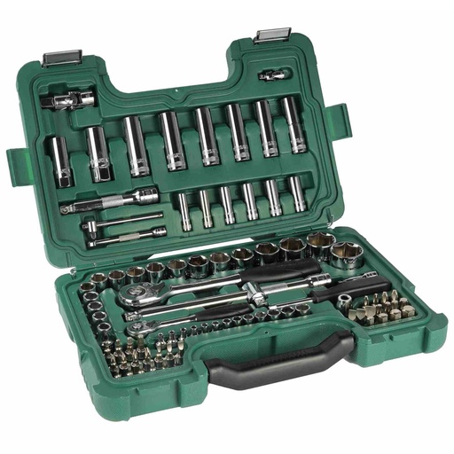 [ST09013SJ] ⬡ 1/4" + 1/2" Dr. Socket set 88pcs (ST09013SJ, SATA)
