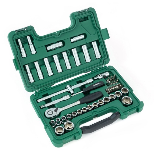 [ST09007SJ] ⬡ 1/2" Dr. Socket set 60pcs (ST09007SJ, SATA)