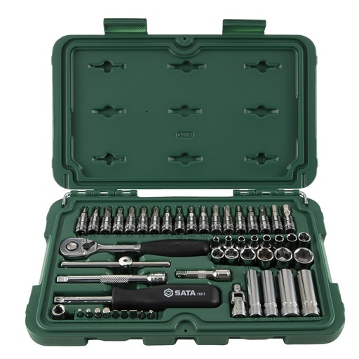 [ST09002SJ] ⬡ 1/4" Dr. Socket set 52pcs (ST09002SJ, SATA)