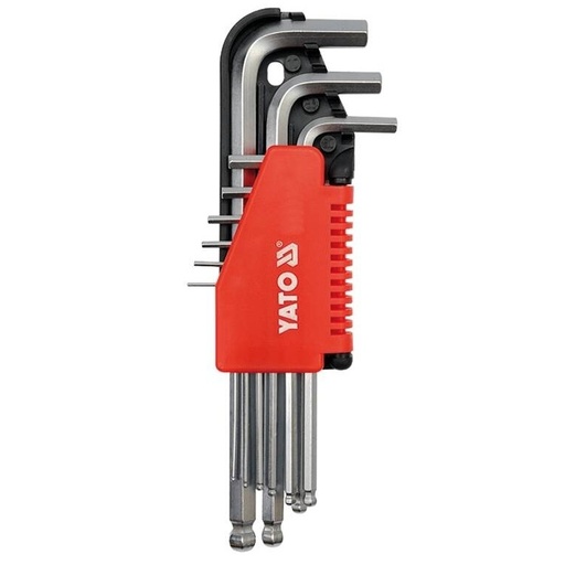 [YT0507] ⬡ Hex key ball point set 9pcs (2-10mm) (YT0507, YATO)