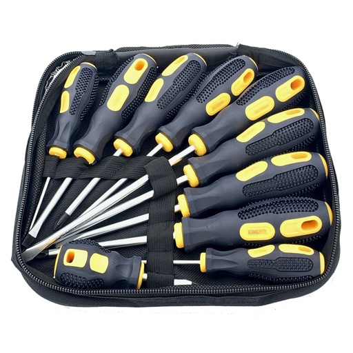 [KRKSD01] ⬡ Screwdriver set 10pcs, (FL./PH) (KRKSD01)
