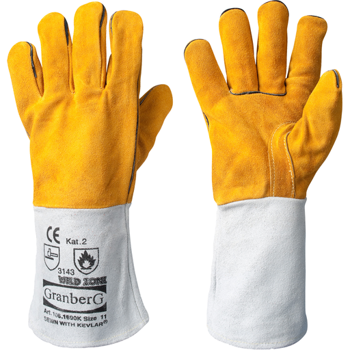 [1061690K] ⬡ Welder’s gloves (11 size) WELD ZONE (1061690K)