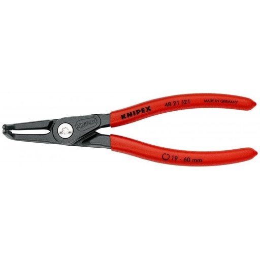 [4821J21] ⬡ Precision circlip pliers. Internal. Bent 165mm (Ø19-60mm) KNIPEX (4821J21, KNIPEX)