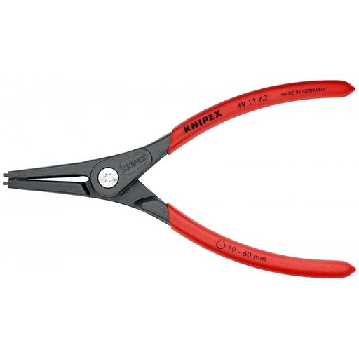 [4911A2] ⬡ Precision circlip pliers. External 180mm (Ø19-60mm) KNIPEX (4911A2, KNIPEX)