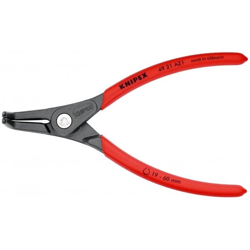 [4921A21] ⬡ Tikslios replės žiedams. Išorinės. Atlenktos 165 mm (Ø19-60 mm) KNIPEX (4921A21, KNIPEX)