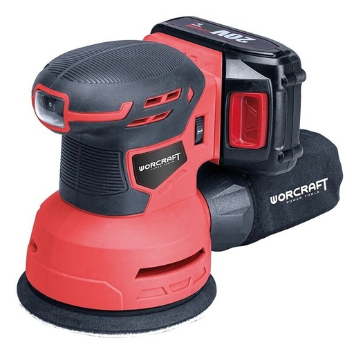 [CRSS20LI] ⬡ Li-ion Cordless Rotary Sander 125mm WORCRAFT 20V (CRSS20LI, WORCRAFT)