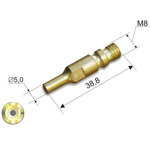 [341PDMN6] ⬡ Pjovimo antgalis Nr. 6 (200-300 mm) pjovimo degikliui 341 P (341PDMN6, DONMET)
