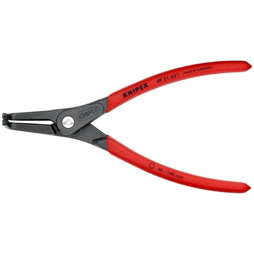 [4921A31] ⬡ Tikslios replės žiedams. Išorinės. Atlenktos 210 mm (Ø40-100 mm) KNIPEX (4921A31, KNIPEX)
