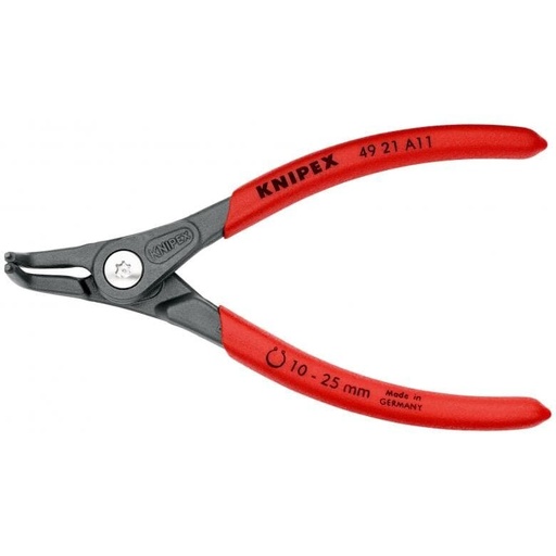 [4921A11] ⬡ Precision circlip pliers. External. Bent 130mm (Ø10-25mm) KNIPEX (4921A11, KNIPEX)