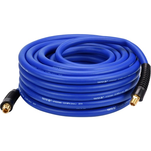 [YT24237] ⬡ Hybrid air hose with external threads 3/8" (Ø12.5x17mm) 20m (YT24237, YATO)