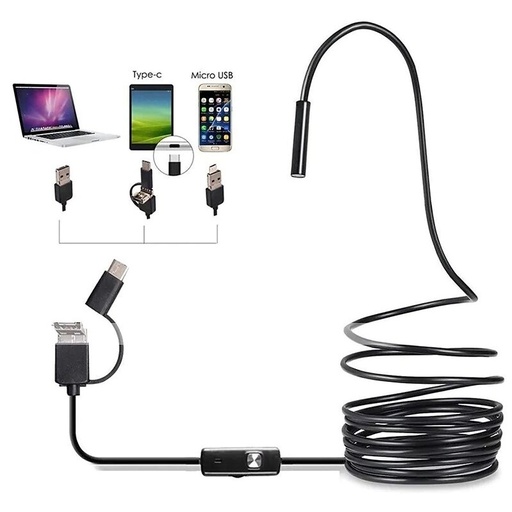 [KD10412] ⬡ Endoskopa kamera 3in1, 5 m (KD10412, KRAFT&DELE)