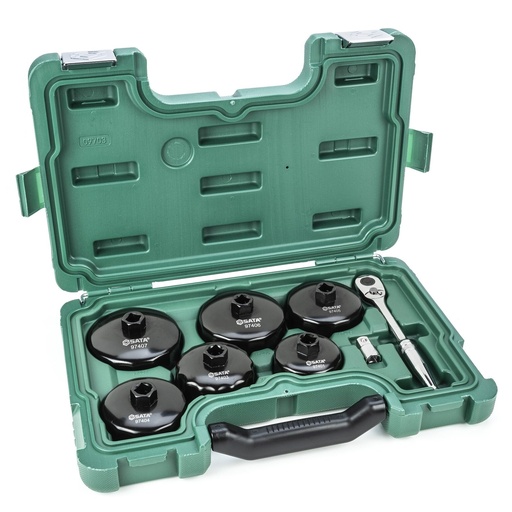 [ST09703SJ] ⬡ End cap oil filter wrench set 8pcs (ST09703SJ, SATA)