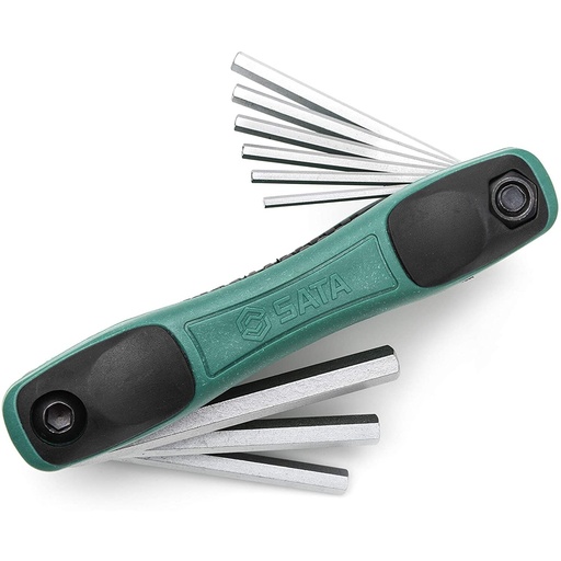 [ST09122SJ] ⬡ Foldup hex key set 9pcs (SAE) (ST09122SJ, SATA)