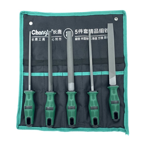 [CL612661] ⬡ Steel files set 5pcs 200mm (CL612661, CHANGLU TOOLS)