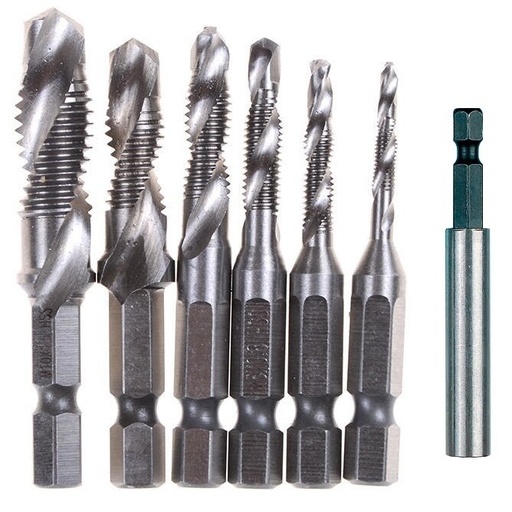 [C138] ⬡ Combination Drill & Tap set HSS 7pcs (C138)