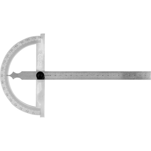 [YT72141] ⬡ Protractor with ruler 150x200mm (YT72141, YATO)