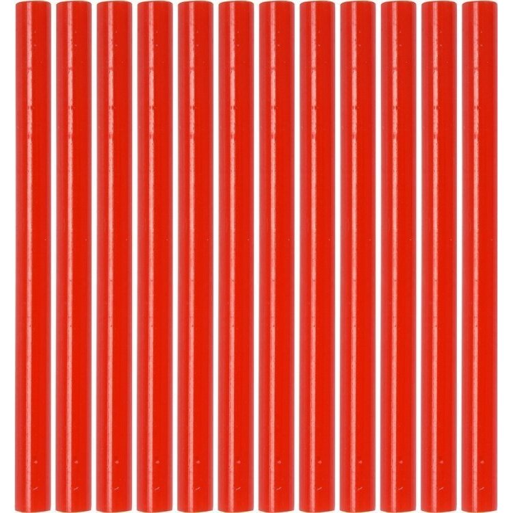 ⬡ Karšto klijavimo lazdelių rinkinys (raudonos) (12 vnt.) 7,2x100 mm (YT82442, YATO)