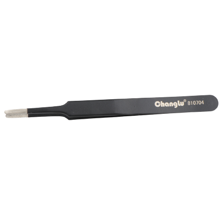 [CL810704] ⬡ Tweezers straight (round head) 120mm (CL810704, CHANGLU TOOLS)