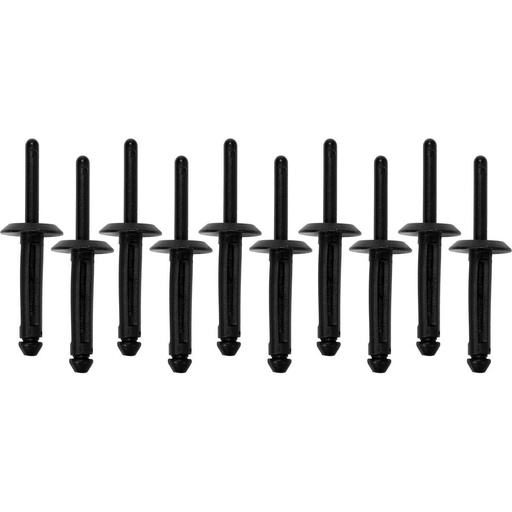 [YT35982] ⬡ Plastic rivets 10pcs 5.0 x 17.2 mm (YT35982, YATO)