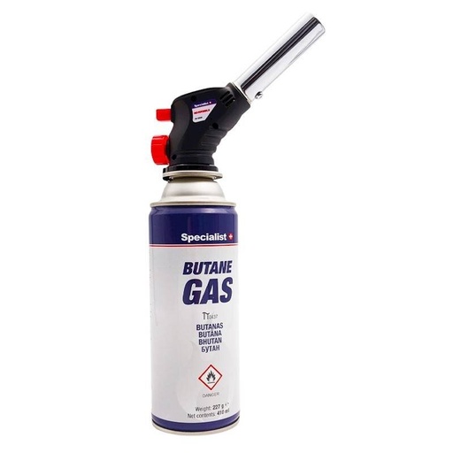 [688999KIT] ⬡ Gas blow torch Specialist+ piezo 360° with Butan gas 227g (688999KIT)