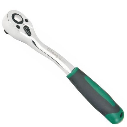 [CL305602] ⬡ 3/8" Dr. Quick-release ratchet curved, L=160mm 72 teeth (CL305602, CHANGLU TOOLS)