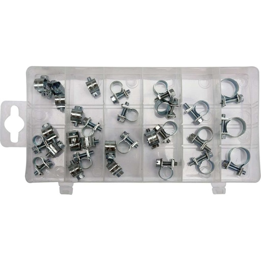 [YT06783] ⬡ Twisted cable clamps set (30pcs)(6-16mm) (YT06783, YATO)
