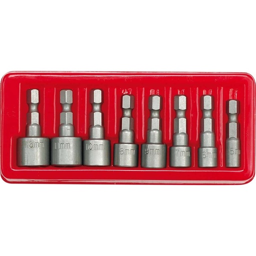 [66113] ⬡ 1/4" Nut setter set 8pcs 5-13mm (66113)
