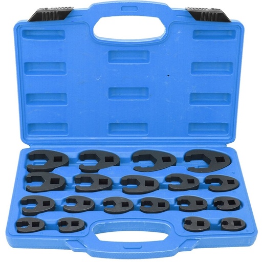 [MHR10146] ⬡ 3/8" + 1/2" Dr. Crowfoot wrench set 8 - 32mm (MHR10146)