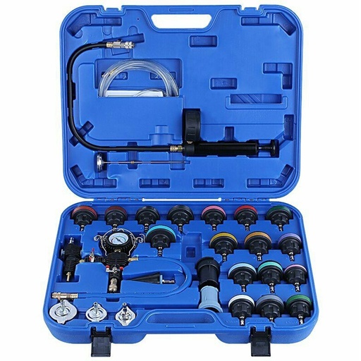 [MHR09045] ⬡ Radiator pressure tester with vacuum purge and refill set (27pcs) (MHR09045)