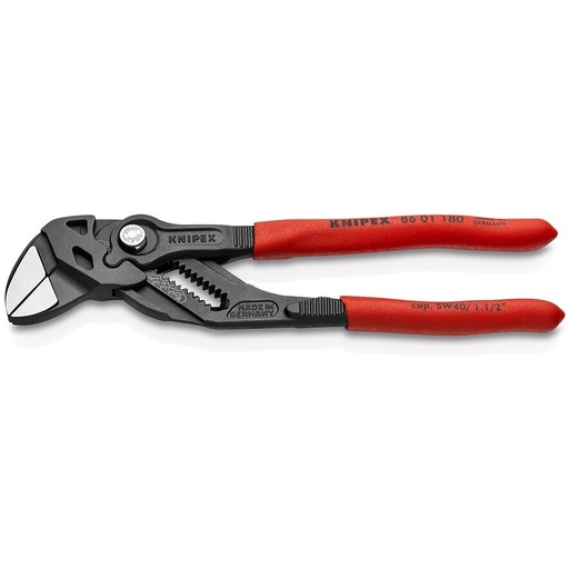 [8601180] ⬡ Vandens siurblio replės-raktas KNIPEX su fiksavimu 180 mm (8601180, KNIPEX)