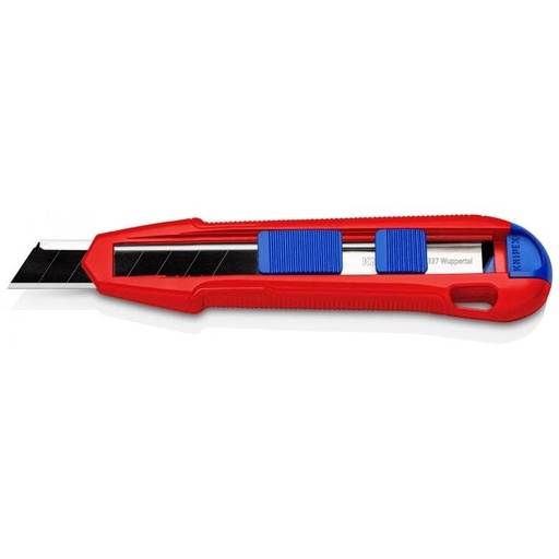 [9010165BK] ⬡ Peilis su keičiama geležte 18mm CutiX KNIPEX (9010165BK, KNIPEX)