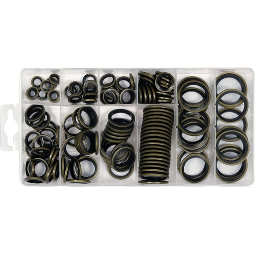 [YT068582] Metal and rubber washers set (150pcs) (YT068582, YATO)