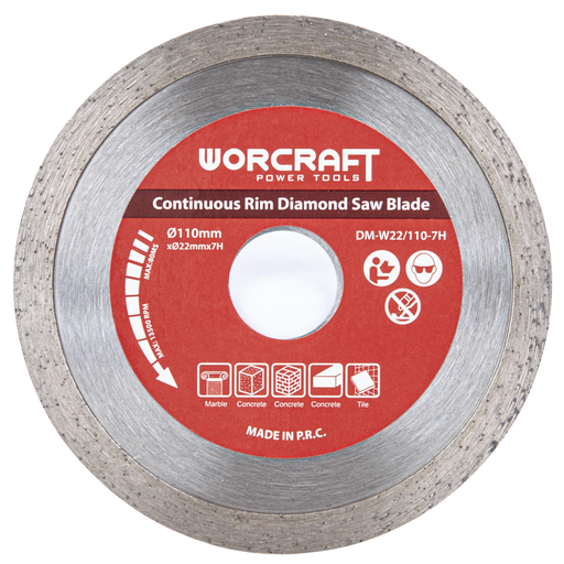 [DMW221107H] Diamond saw blade for MC14-110A, 22.23x110mm WORCRAFT (DMW221107H, WORCRAFT)