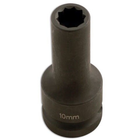 [CW0029] ⬡ 1/2" Dr. Deep impact 10pt Socket 10mm for split rims (CW0029, ELLIENT TOOLS)