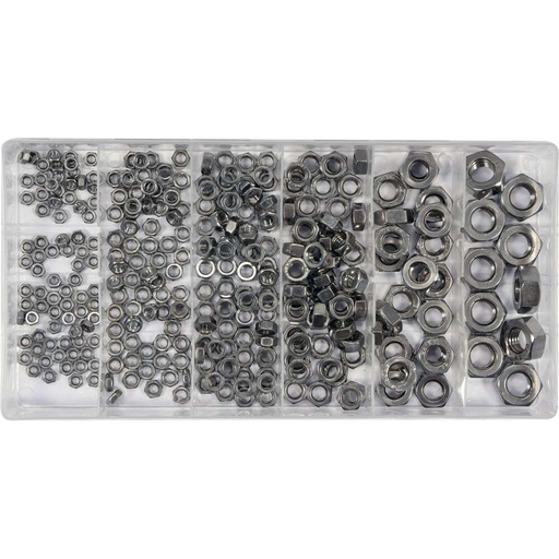 [YT06773] ⬡ Stainless steel nuts set M3-M10 300pcs (YT06773, YATO)
