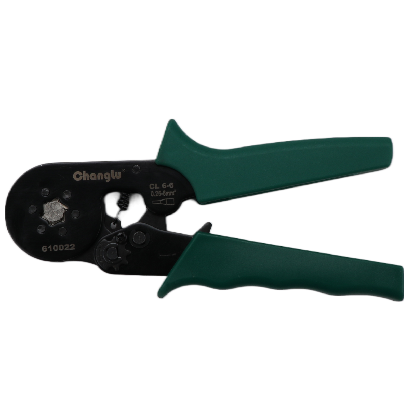 ⬡ Ratchet crimping pliers 175 mm with special CL6-6 die (CL610022, CHANGLU TOOLS)