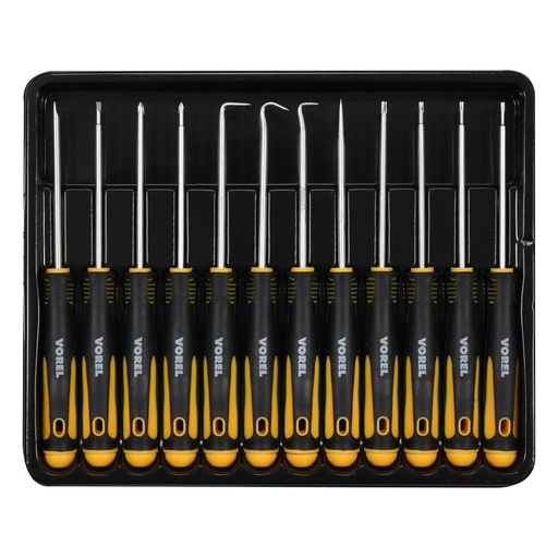 [64555] ⬡ Precision screwdriver and hook set 12pcs (64555)
