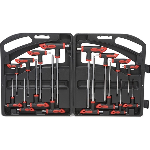 [MHR10751] ⬡ T-Handle ball point hex and torx key set 16pcs (MHR10751)
