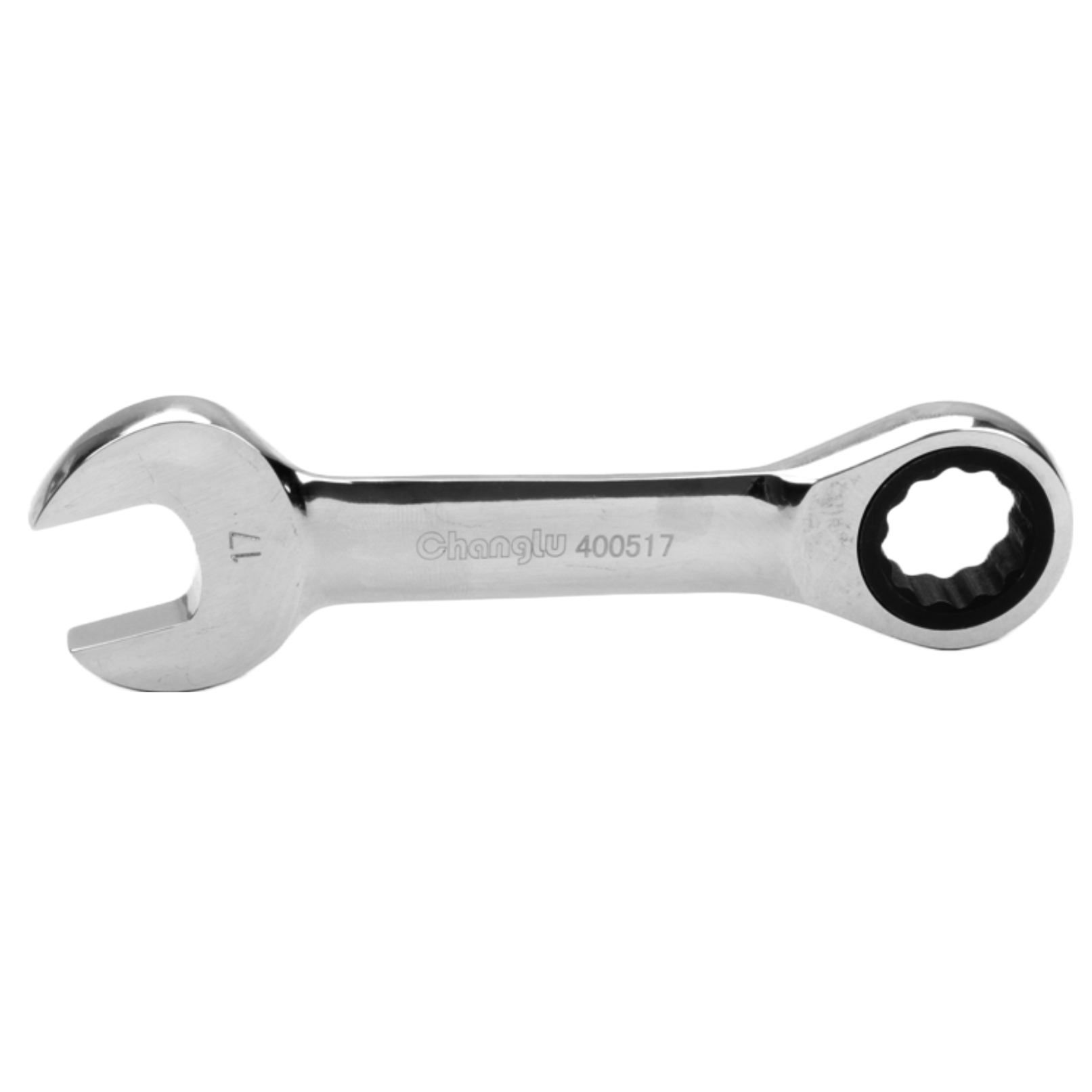 ⬡ Kombinuotas terkšlinis raktas (trumpas) 17 mm (CL400517, CHANGLU TOOLS)